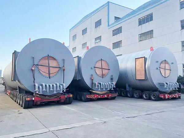 Chongqing new materials project - three 20mw gas heat carrier furnaces delivered to site