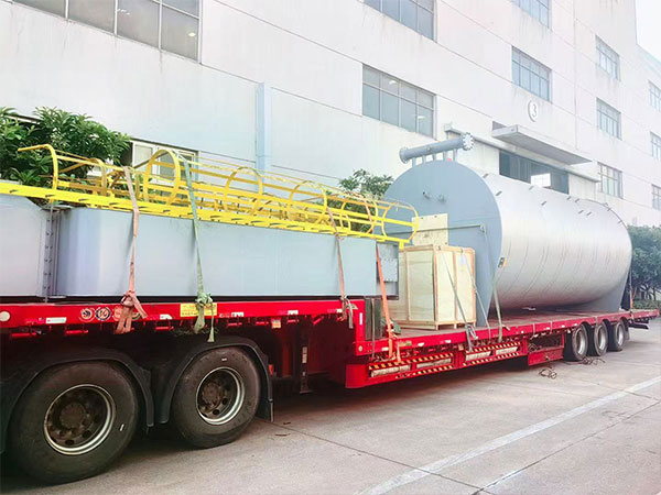 Shaanxi shenmu project -21mw gas heat carrier furnace delivery site, applied to fine chemical plant