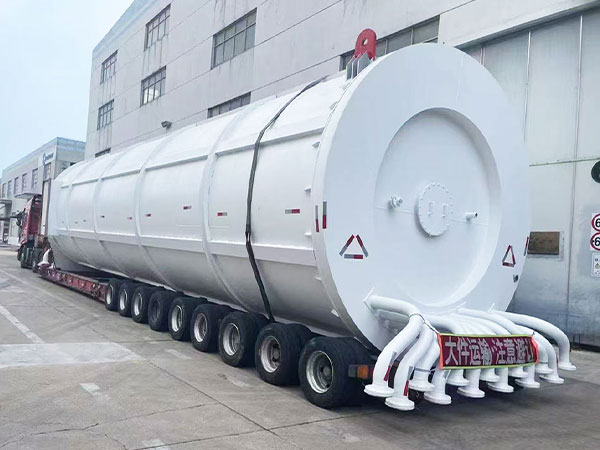 Fujian new materials project -21mw gas heat carrier furnace shipped for application in fine chemical plants