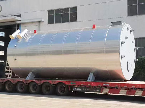 Xinjiang petrochina project -7mw horizontal gas heat carrier boiler shipping site, adding materials to national refinery projects